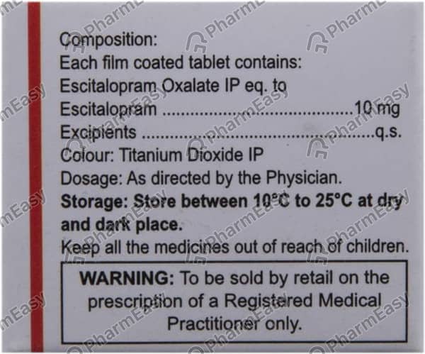 Ezeepam 10mg Strip Of 10 Tablets