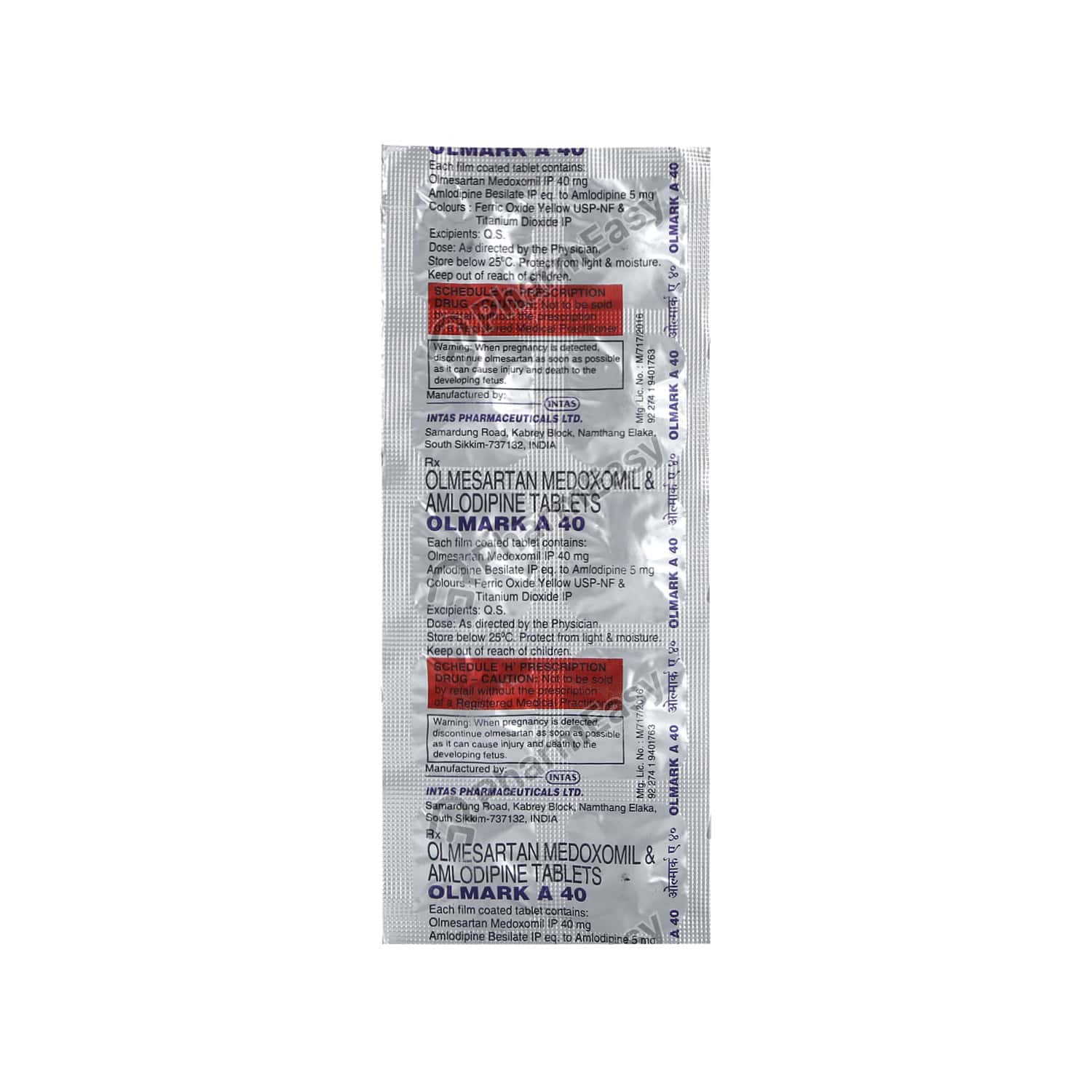 Olmark Olmark A 40mg Tablet - Uses, Side Effects, Dosage, Composition & Price ...
