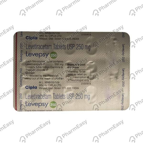 Levepsy 250mg Strip Of 10 Tablets