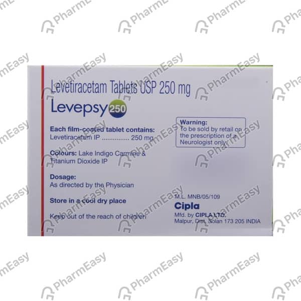 Levepsy 250mg Strip Of 10 Tablets