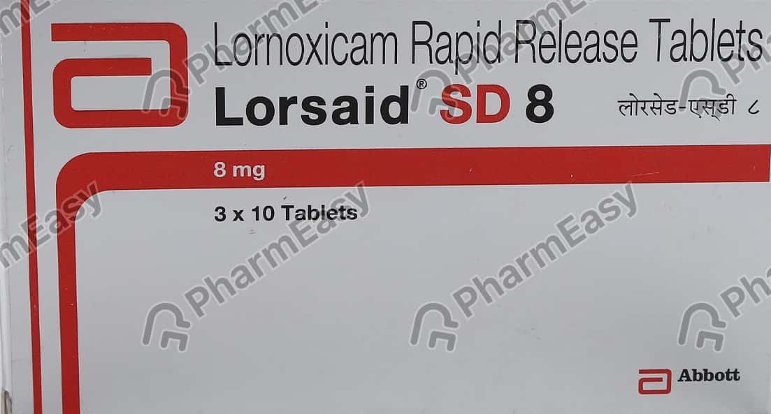Lorsaid Lorsaid Sd 8 MG Tablet (10): Uses, Side Effects, Price & Dosage | PharmEasy