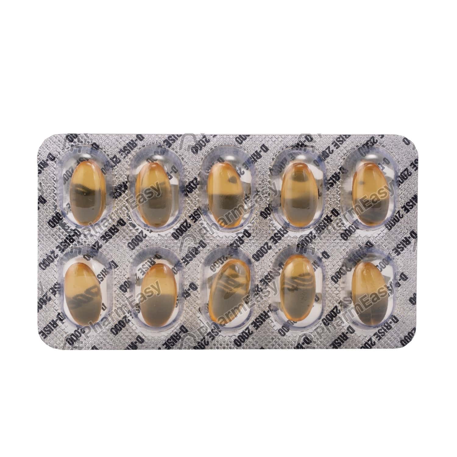 D Rise 2000 IU Capsule (10) Uses, Side Effects, Dosage, Composition