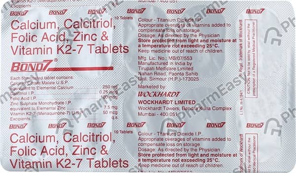 Bond 7 Strip Of 10 Tablets