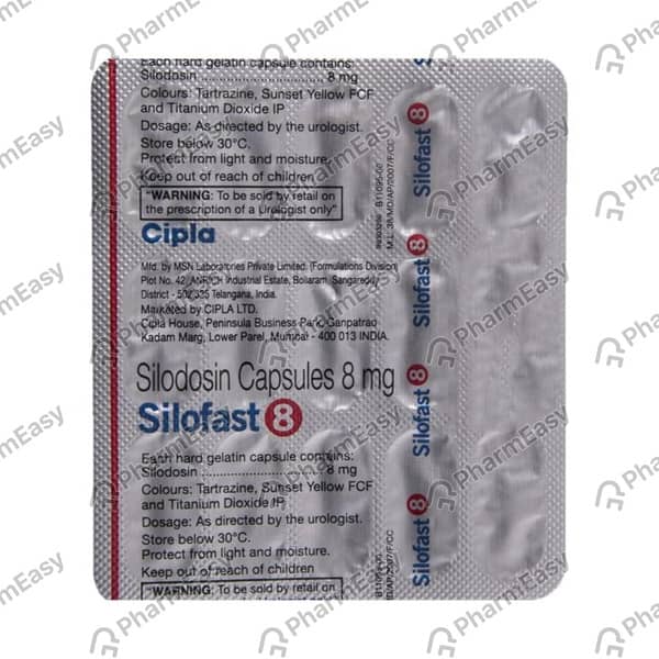 Silofast 8mg Strip Of 10 Capsules