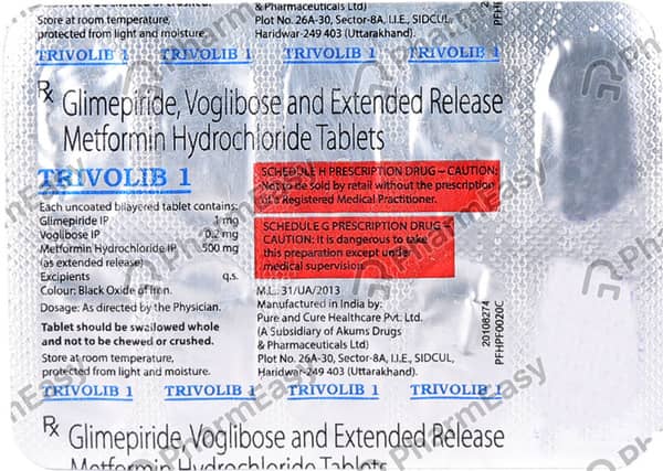 Trivolib 1mg Strip Of 10 Tablets