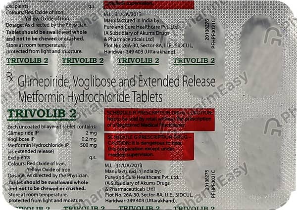 Trivolib 2mg Strip Of 10 Tablets