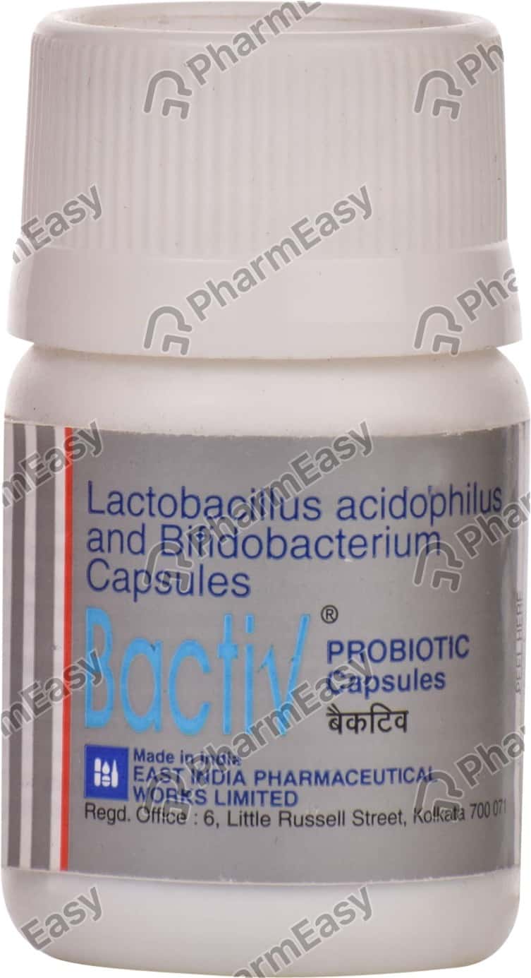Buy Bactiv Bottle Of 10 Probiotic Capsules Online at Flat 15 OFF