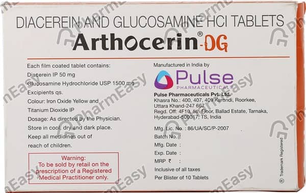 Arthocerin Dg Strip Of 10 Tablets