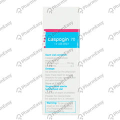 CASPOGIN 70MG DRY VIAL OF 1 POWDER FOR INJECTION