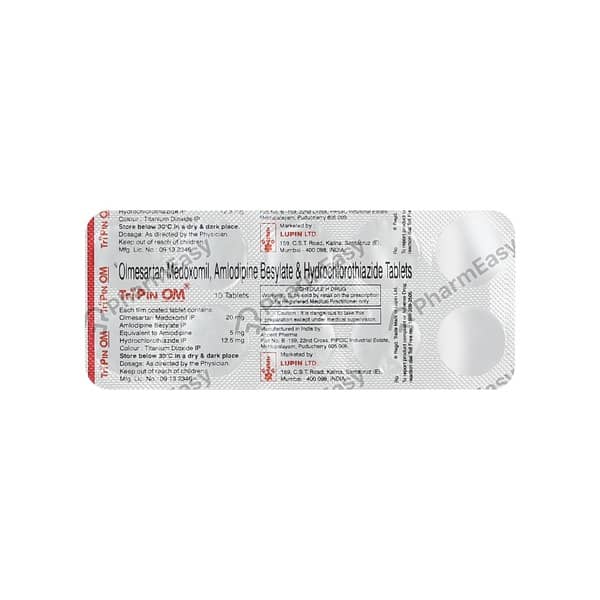 Tripin Om 20Mg Strip Of 10 Tablets