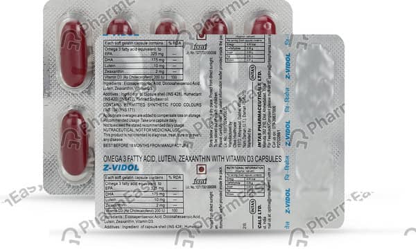 Z Vidol Strip Of 10 Capsules