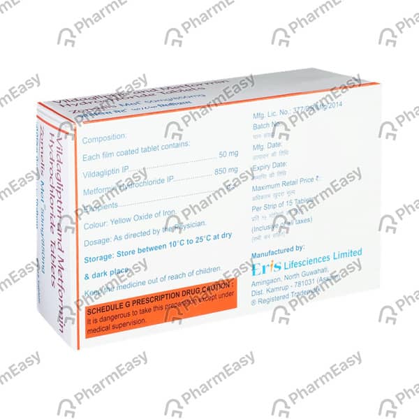 Zomelis Met 50/850mg Strip Of 10 Tablets