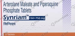 SYNRIAM 150MG/750MG STRIP OF 3 TABLETS
