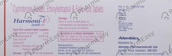 Harmoni F Strip Of 21 Tablets