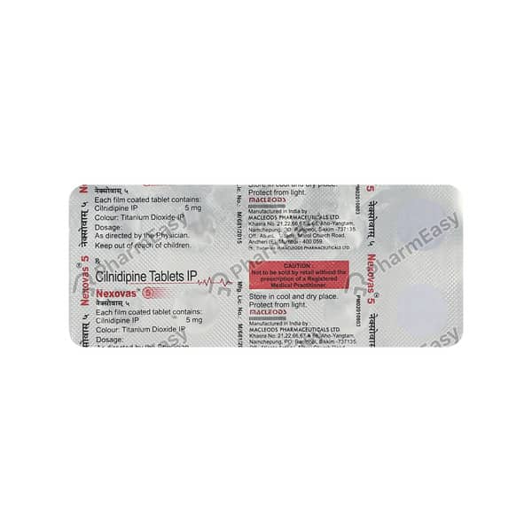 Nexovas 5mg Strip Of 10 Tablets