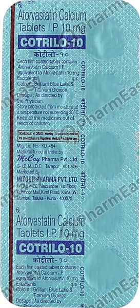 Cotrilo 10mg Strip Of 10 Tablets