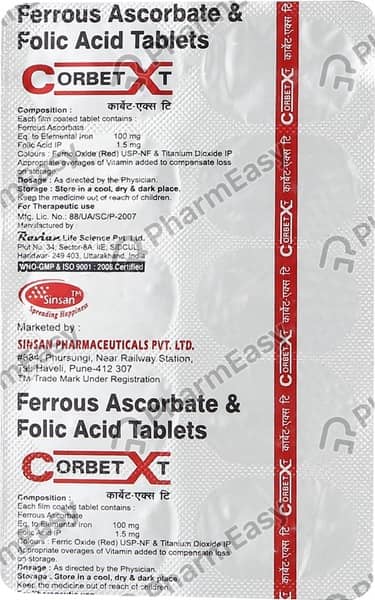 Corbet Xt Strip Of 10 Tablets