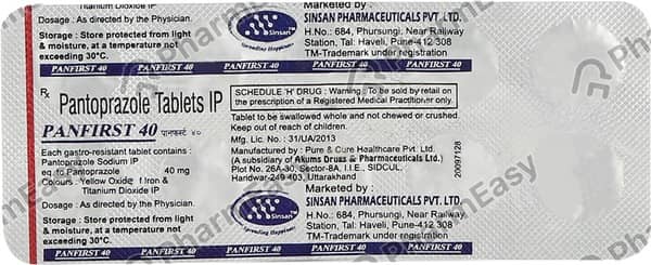 Panfirst 40mg Tablet