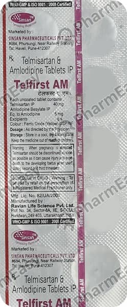 Telfirst Am 40Mg Strip Of 10 Tablets