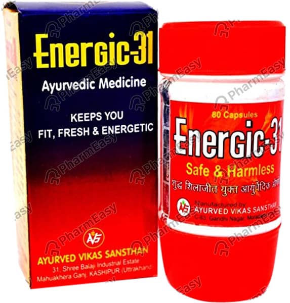 Energic 31 Strip Of 40 Capsules