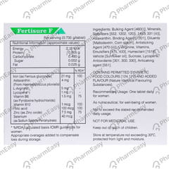 FERTISURE F STRIP OF 10 TABLETS
