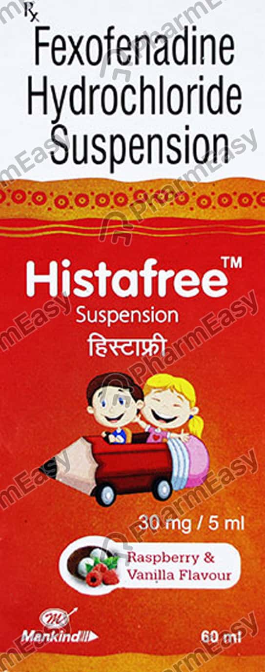 Histafree 30 MG/5ML Suspension (60) Uses, Side Effects, Price & Dosage