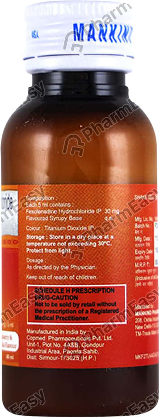 Histafree 30 MG/5ML Suspension (60) Uses, Side Effects, Price & Dosage