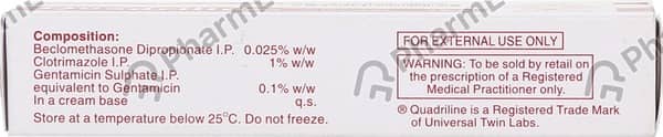 Quadriline Tube Of 15gm Cream