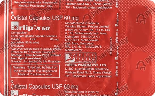 Orlip X 60Mg Strip Of 10 Capsules