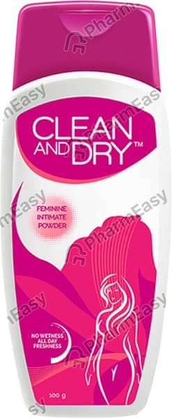 Clean And Dry Feminine Intimate Bottle Of 100Gm Vaginal Powder