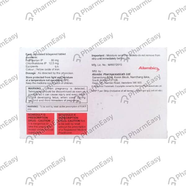 Tellzy Ch 80Mg Strip Of 10 Tablets