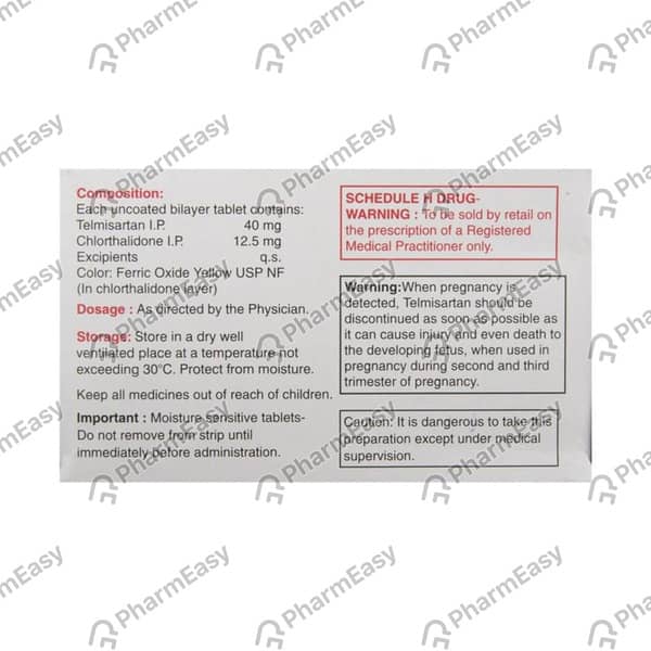 Telma Ct 40/12.5mg Strip Of 10 Tablets