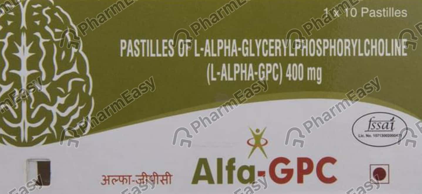 Alfa Gpc 400mg Strip Of 10 Pastilles