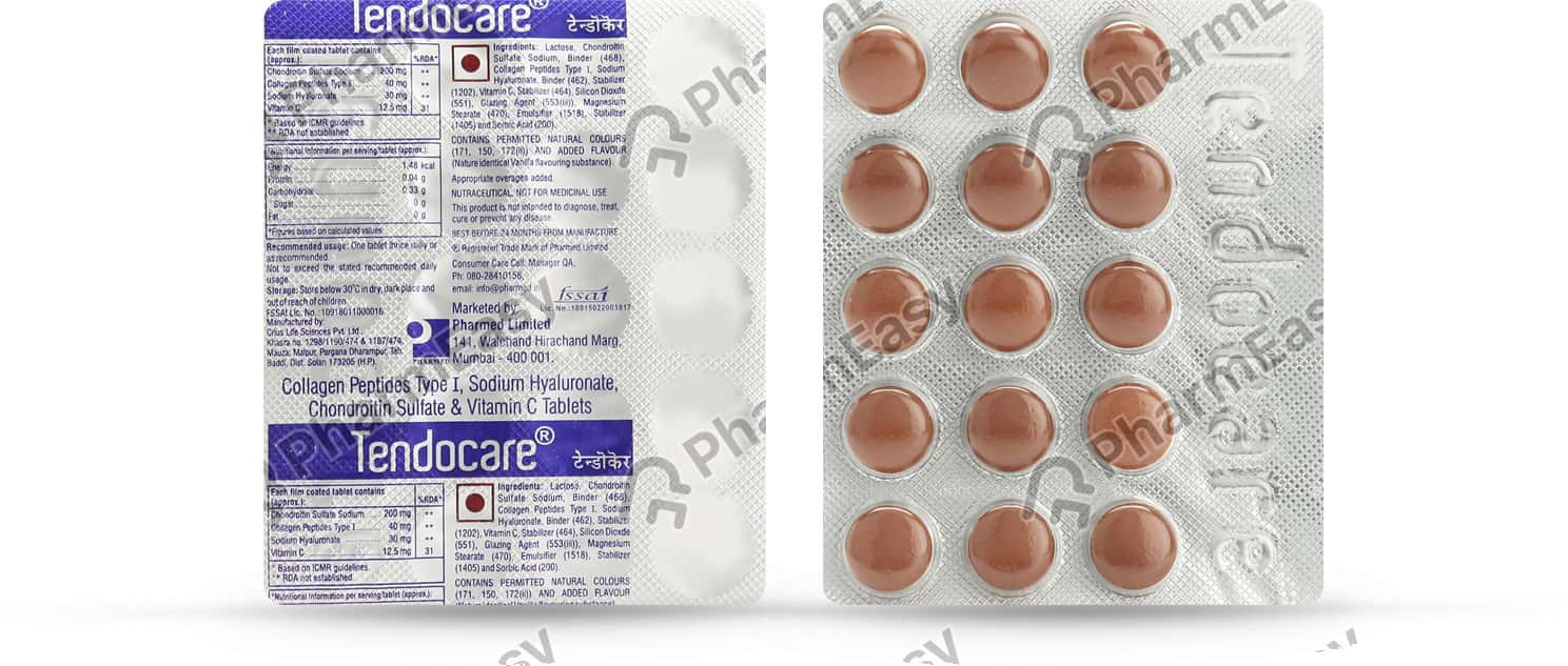 Tendocare Strip Of 15 Tablets Uses, Side Effects, Price & Dosage