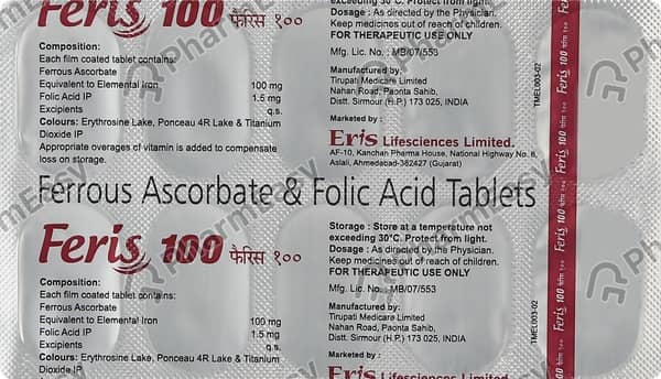 Feris 100mg Strip Of 10 Tablets