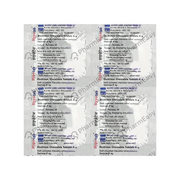 Hypotab 4gm Tablets 4'S