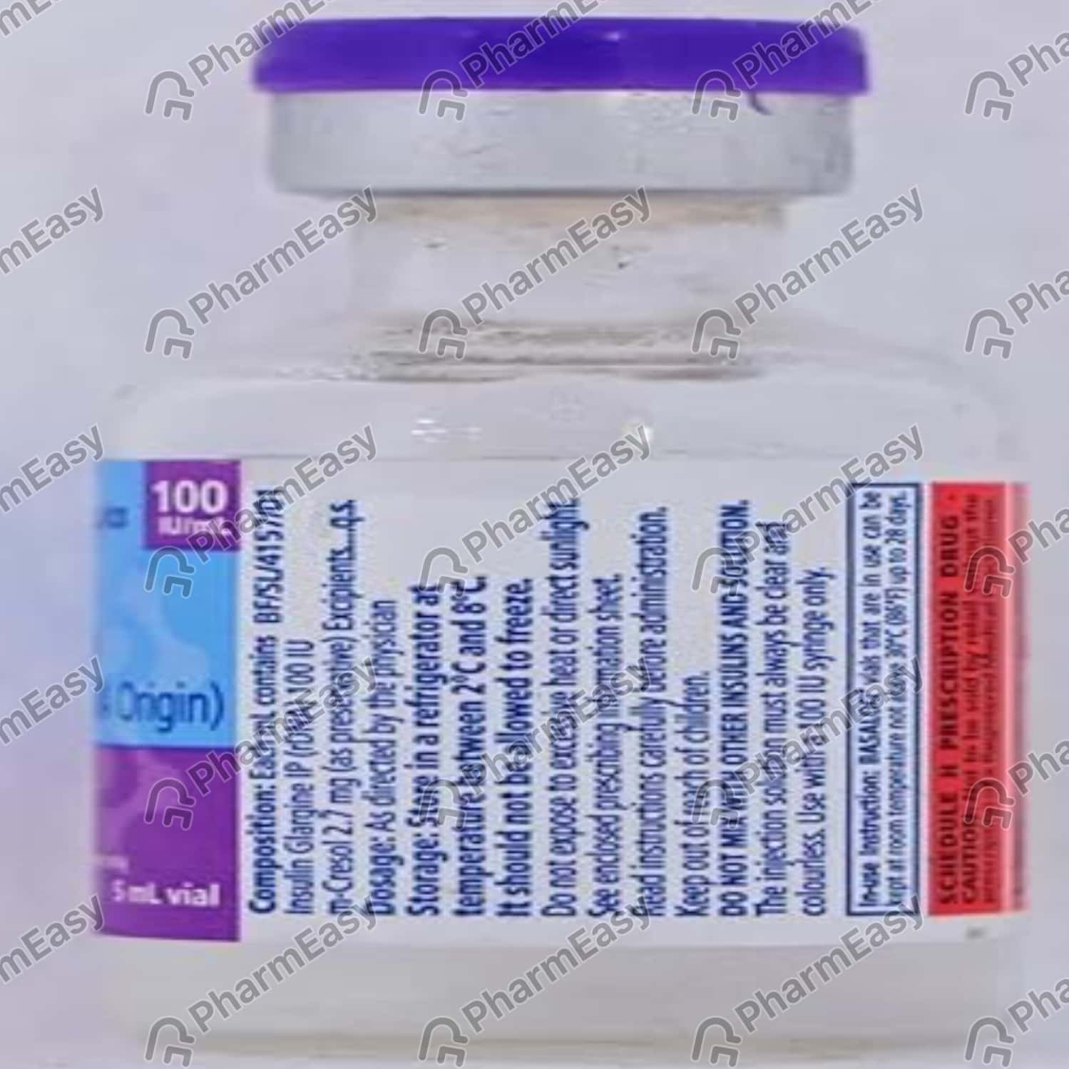 Basalog 100 IU/ML Solution For Injection (5) Uses, Side Effects, Price