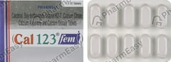 CAL 123 FEM STRIP OF 10 TABLETS