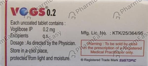 Vogs 0.2 Mg Strip Of 10 Tablets