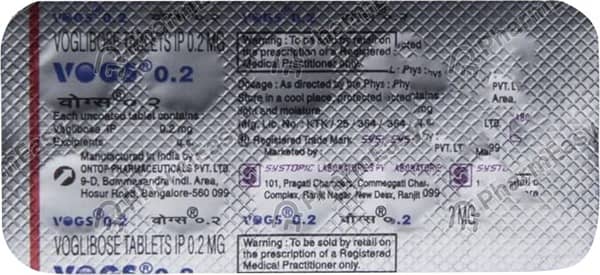 Vogs 0.2 Mg Strip Of 10 Tablets