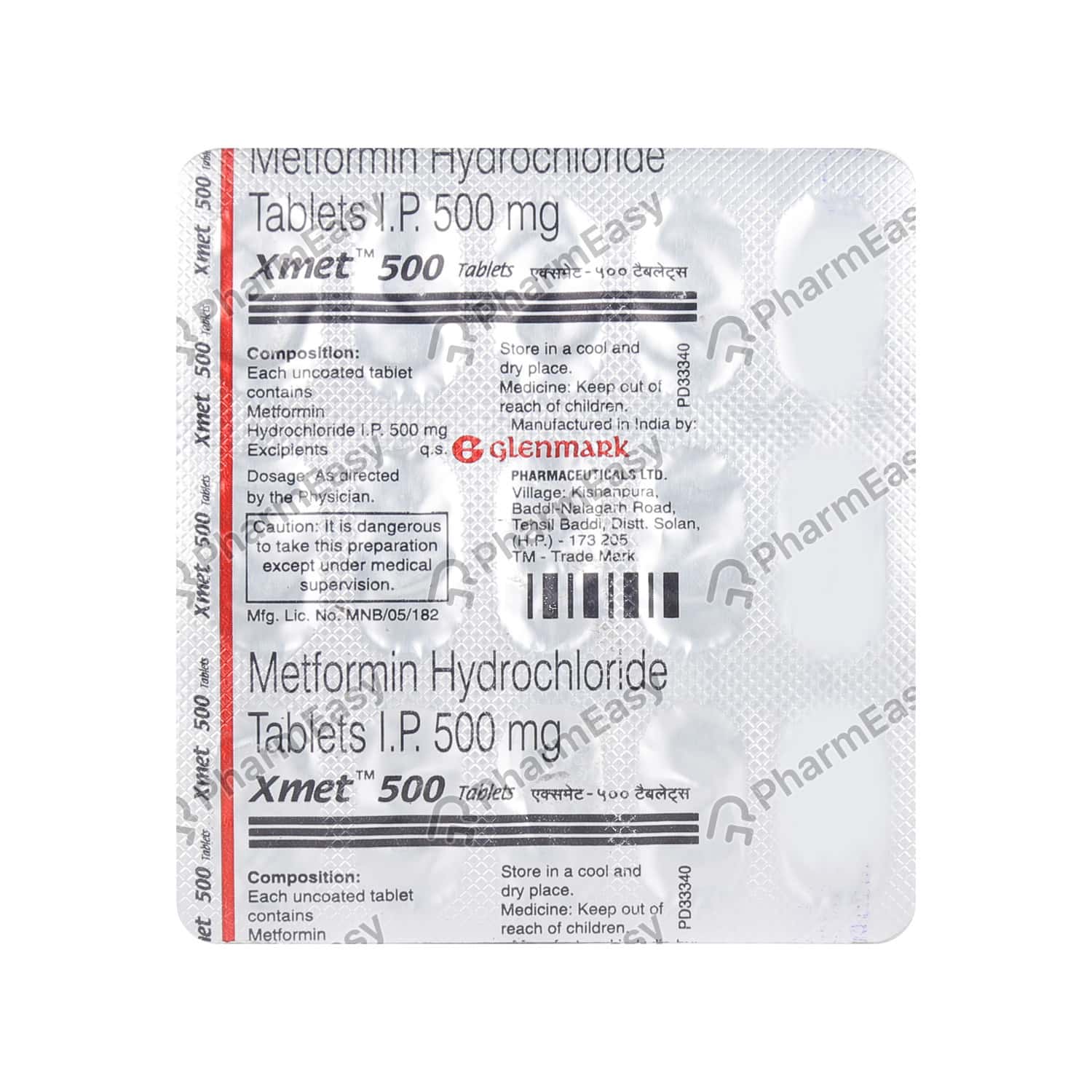 Xmet 500 MG Tablet (15) Uses, Side Effects, Dosage, Composition