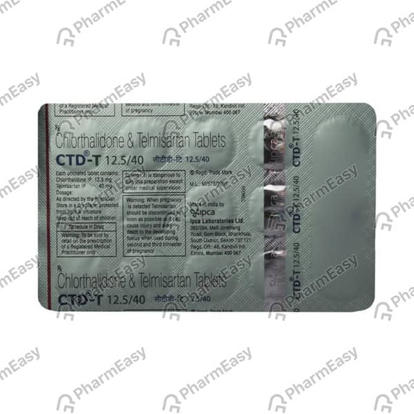 Ctd T 12.5/40mg Strip Of 10 Tablets
