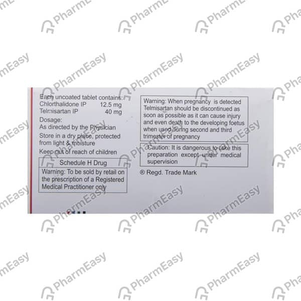 Ctd T 12.5/40mg Strip Of 10 Tablets