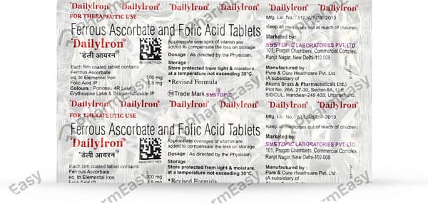Daily Iron Strip Of 10 Tablets