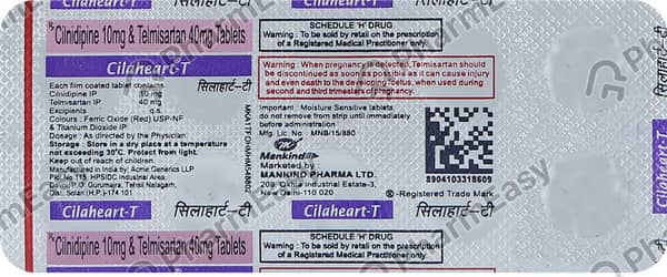 Cilaheart T Strip Of 10 Tablets