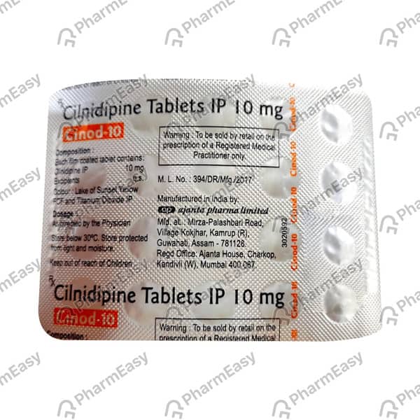 Cinod 10mg Strip Of 10 Tablets