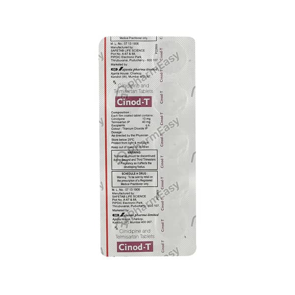 Cinod T 10mg Strip Of 10 Tablets