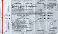 PRADAXA 110MG STRIP OF 10 CAPSULES