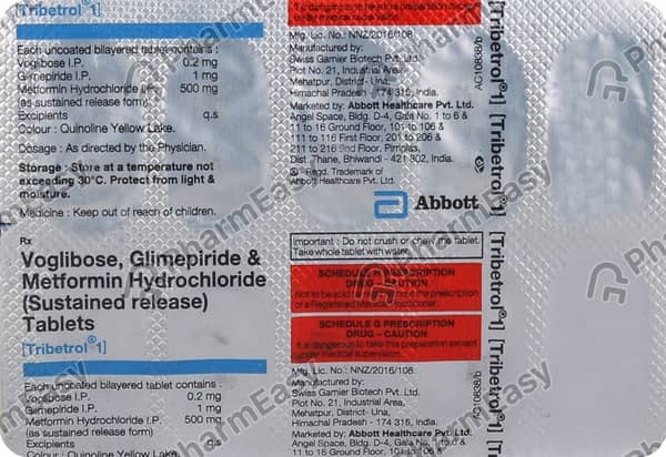 Tribetrol 1Mg Strip Of 10 Tablets