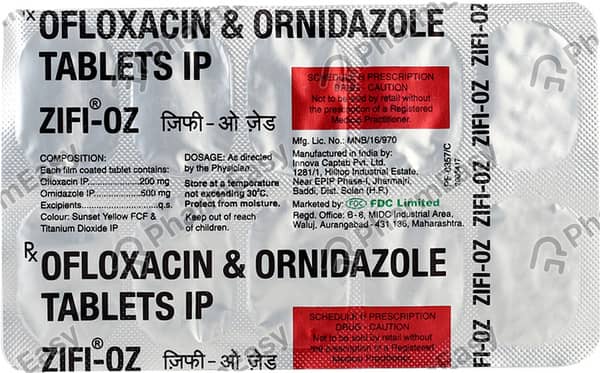 Zifi Oz Strip Of 10 Tablets